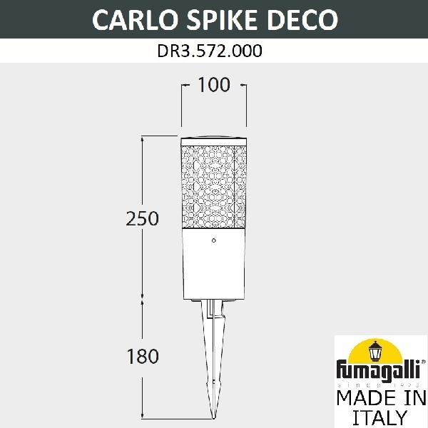 Грунтовый светильник Carlo Deco DR3.572.000.LXU1L 379554e7e19f62001c40faa79b08b9af - Грунтовый светильник Carlo Deco DR3.572.000.LXU1L