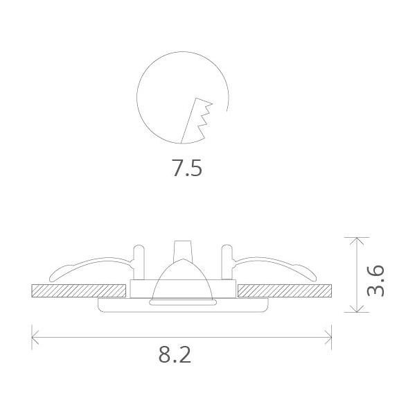 Точечный светильник Aqua A5440PL-1WH 48af7bae3d84927244739edac50c6997 - Точечный светильник Aqua A5440PL-1WH