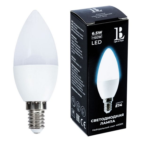 4a06acfeba5e6080825af9a8bdb3307a 600x600 - Лампочка светодиодная  E14-6,5W-4000К-C37_lb