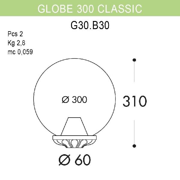 Уличный консольный светильник Globe 300 G30.B30.000.BXE27 5ac7857c3cdb3e8d15c5e654eed619c5 - Уличный консольный светильник Globe 300 G30.B30.000.BXE27