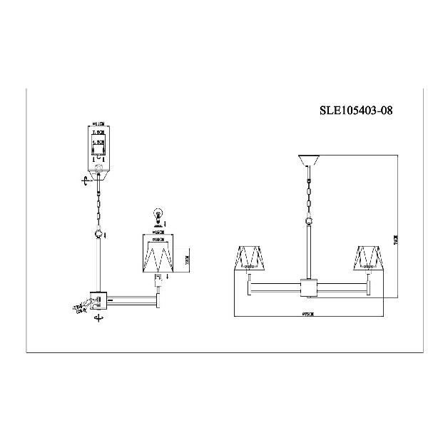 Подвесная люстра Lagoro SLE105403-08 60da5cceea36e008138e943d30a4e72f - Подвесная люстра Lagoro SLE105403-08