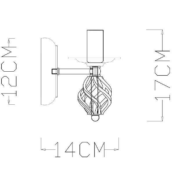 Бра Cartwheel A4550AP-1CK 68fa26fd1f499e4b35240ff39960070d - Бра Cartwheel A4550AP-1CK