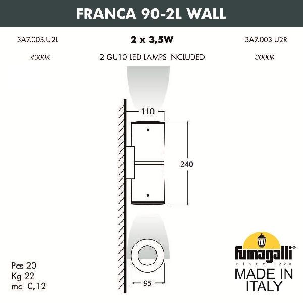 Архитектурная подсветка Franca 90 3A7.003.000.WXU2L 69948027d818961f848c00b35fbf8a93 - Архитектурная подсветка Franca 90 3A7.003.000.WXU2L