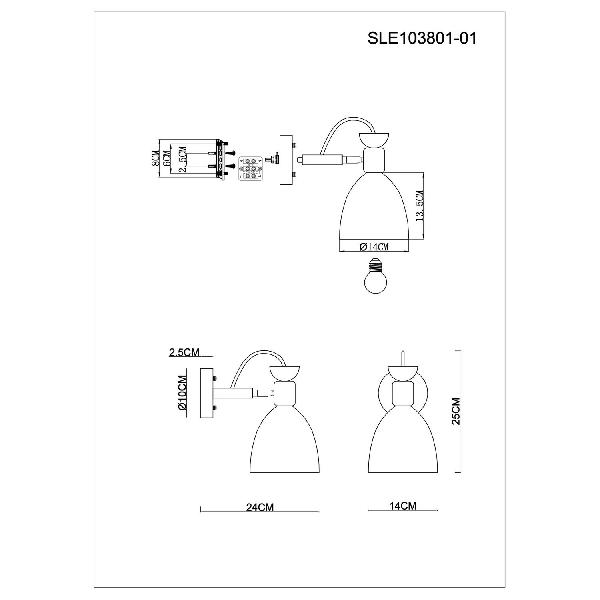 Бра Balcamo SLE103801-01 6eb46eb5f420dd499731403486c34b9d - Бра Balcamo SLE103801-01