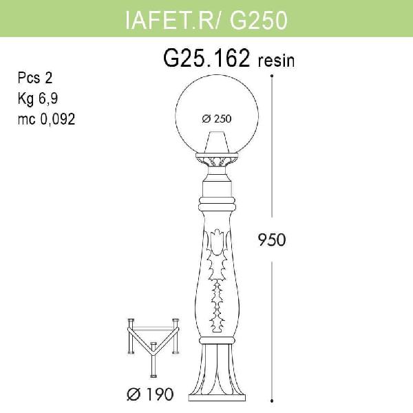 Наземный светильник Globe 250 G25.162.000.AYE27 93cf2d5219487a7ff5f347d0a7d79cae - Наземный светильник Globe 250 G25.162.000.AYE27