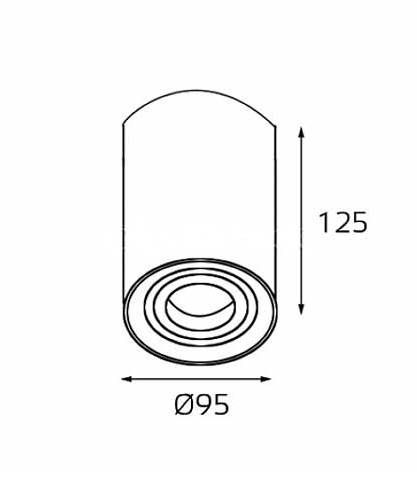 Точечный светильник Mg-56 5600 white a6d606d5446df3c203f6fef485bf373c - Точечный светильник Mg-56 5600 white