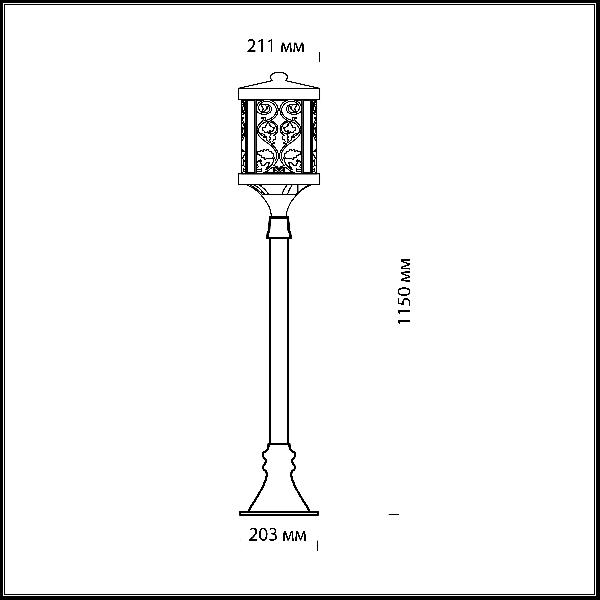 Наземный фонарь Kordi 2286/1A c6efd38e2b358f0aea607ccb0dc1875e - Наземный фонарь Kordi 2286/1A