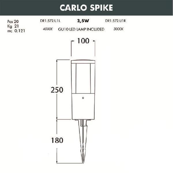 Грунтовый светильник Carlo DR1.572.000.LXU1L fc7021fbf3915da943f58f886b8179a3 - Грунтовый светильник Carlo DR1.572.000.LXU1L